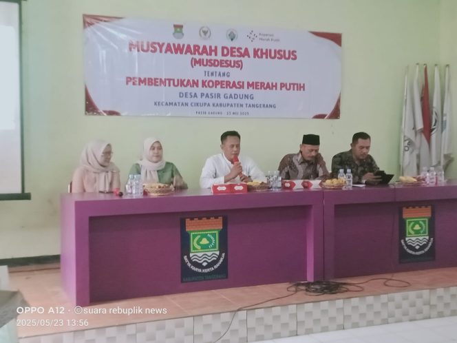 
					Musdes(musyawarah desa) Khusus pembentukan koperasi merah putih desa pasir gadung kecamatan cikupa