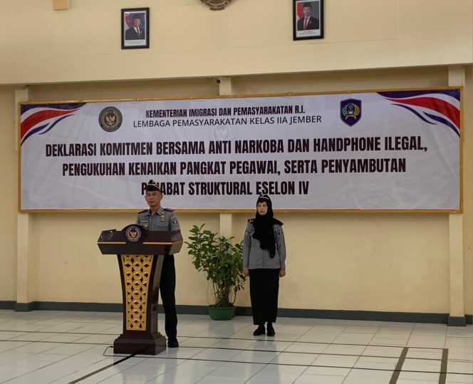 
					Lapas Jember Gelar Deklarasi Komitmen Anti Narkoba dan Alat Komunikasi Ilegal