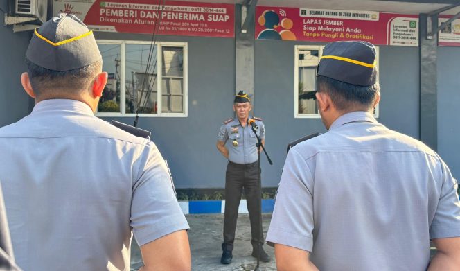
					Pimpin Apel Pegawai, Kalapas Jember: Tingkatkan Kinerja dan Disiplin