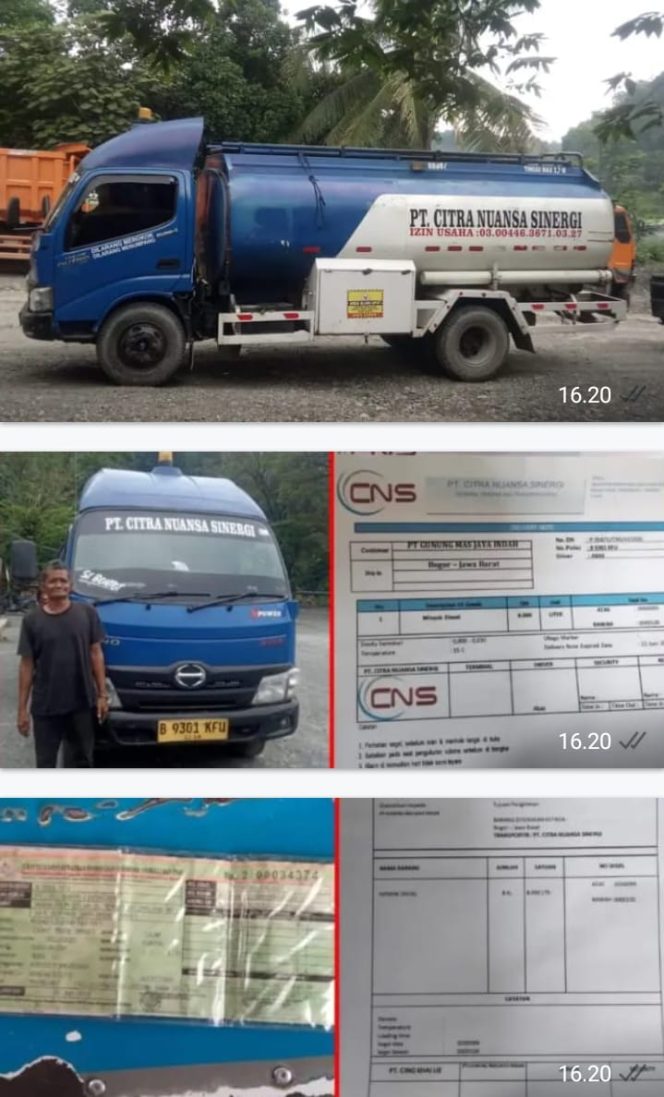 
					Diduga Armada Transportir HSD Industri Abal-Abal (Siluman) Kirim BBM Illegal Ke Perusahaan Tambang Di Cigudeg Bogor.