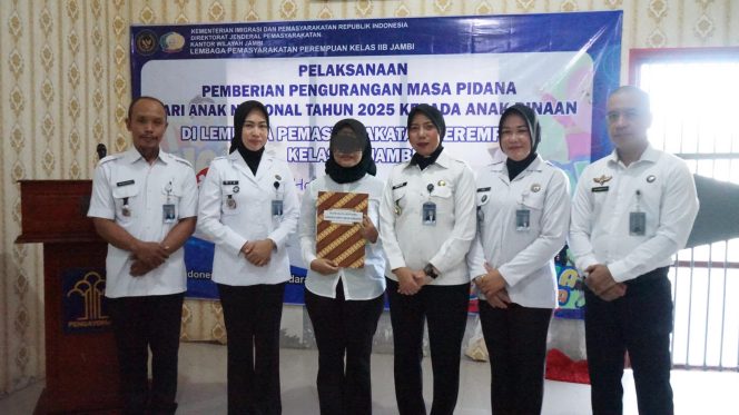 
					Lapas Perempuan Jambi Berikan Remisi Kepada 1 Orang Anak Binaan