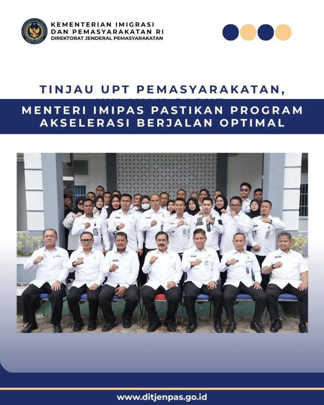 
					Kunjungi Bapas Garut, Menteri Imipas Ajak Komunitas Rangkul Klien Pemasyarakatan*