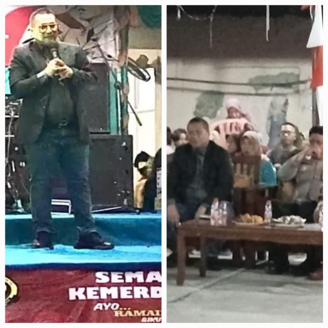 
					Malam Puncak HUT RI di RW 009 Kutabumi Pasar kemis di Hadiri Lurah Binamas Babinsa.