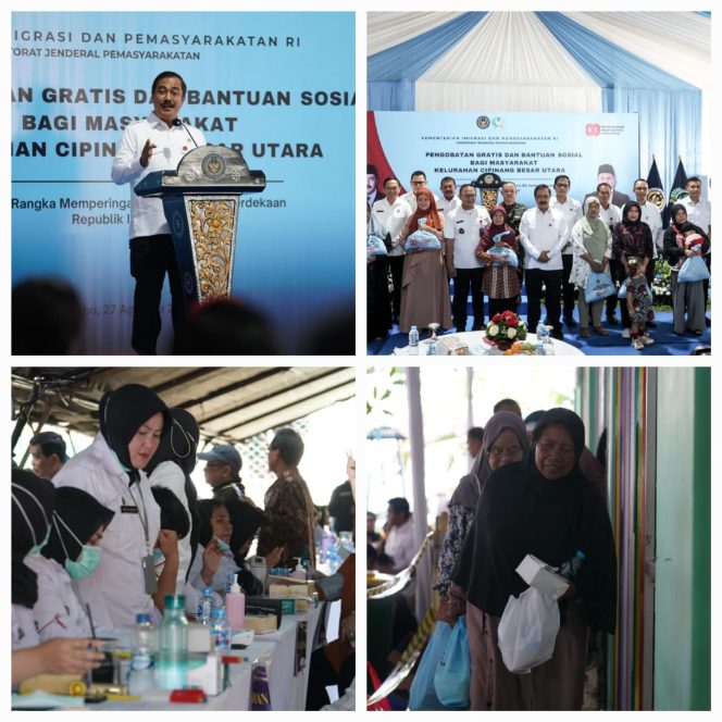 
					Kemenimipas Gelar Pengobatan Gratis dan Bansos untuk 5.000 Warga Cipinang Besar Utara