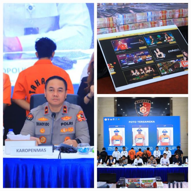 
					Polri Ungkap Sindikat Judi Online Jaringan Internasional, Sita Rp16,4 Miliar dan Bekukan 76 Rekening