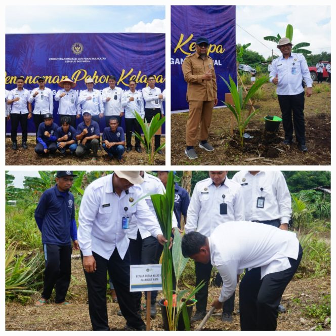 
					Rutan Palangka Raya Ikuti Gerakan Penanaman Pohon Kelapa Dukung Ketahanan Pangan Nasional