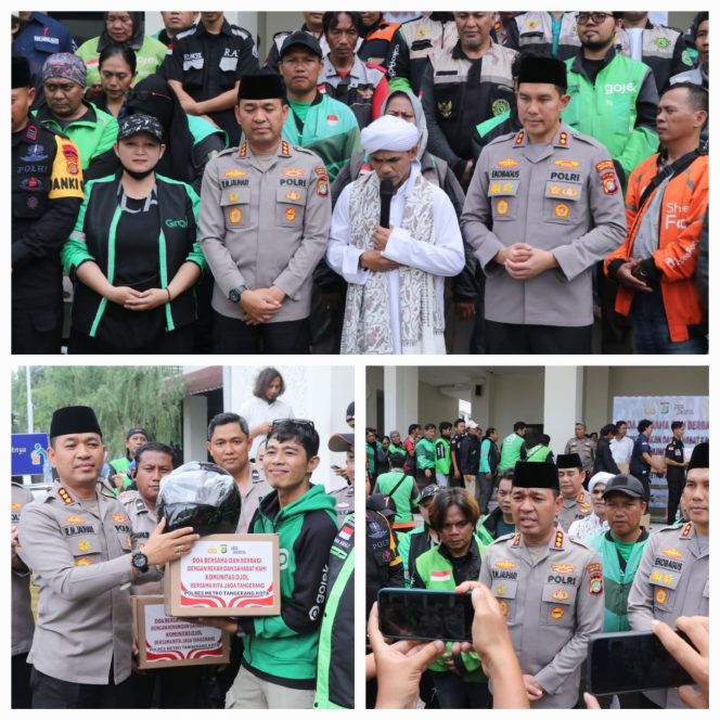 
					Polres Metro Tangerang Kota Gelar Doa Kebangsaan Bersama Driver Ojol