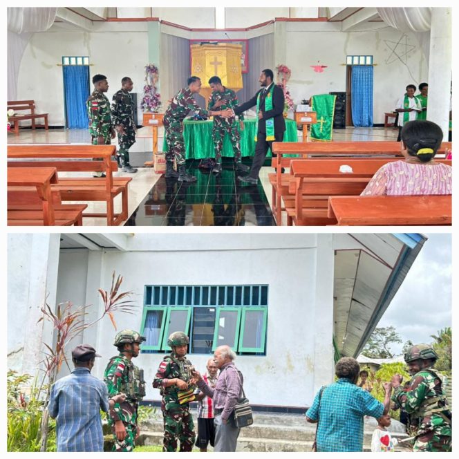 
					Cahaya Iman Satgas Yonif 521/DY Bagikan Alkitab untuk Warga Distrik Apalapsili