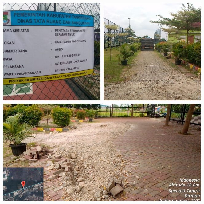 
					Masyarakat Keluhkan Proyek Penataan Stadion Mini Sepatan Timur, Malah Merusak Jalan Yang Sudah Rapih