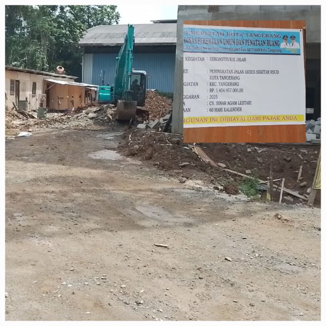 
					Proyek Jalan Akses RSUD Kota Tangerang Rp 1,5 Miliar Mandek, PUPR Diduga Gagal Perencanaan