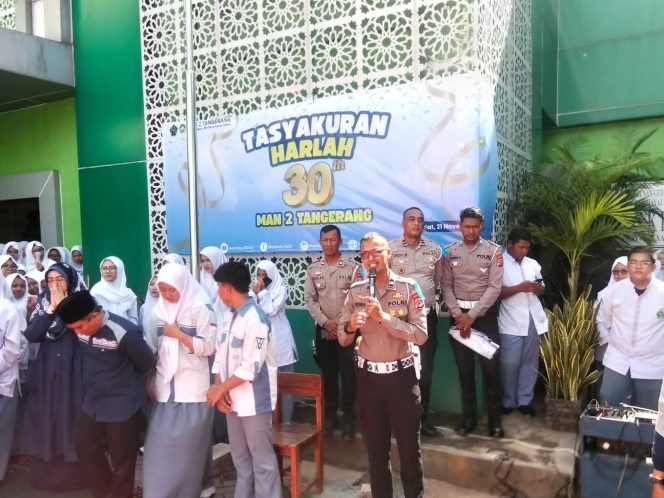 
					Ajak Pelajar Tertib Berlalu Lintas, Satlantas Polresta Tangerang Sosialisasi Operasi Zebra Maung di MAN 2 Balaraja