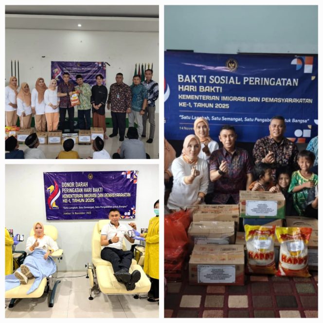 
					Lapas Jember Gelar Donor Darah & Bakti Sosial untuk Merayakan Hari Bakti Kemenimipas ke-1