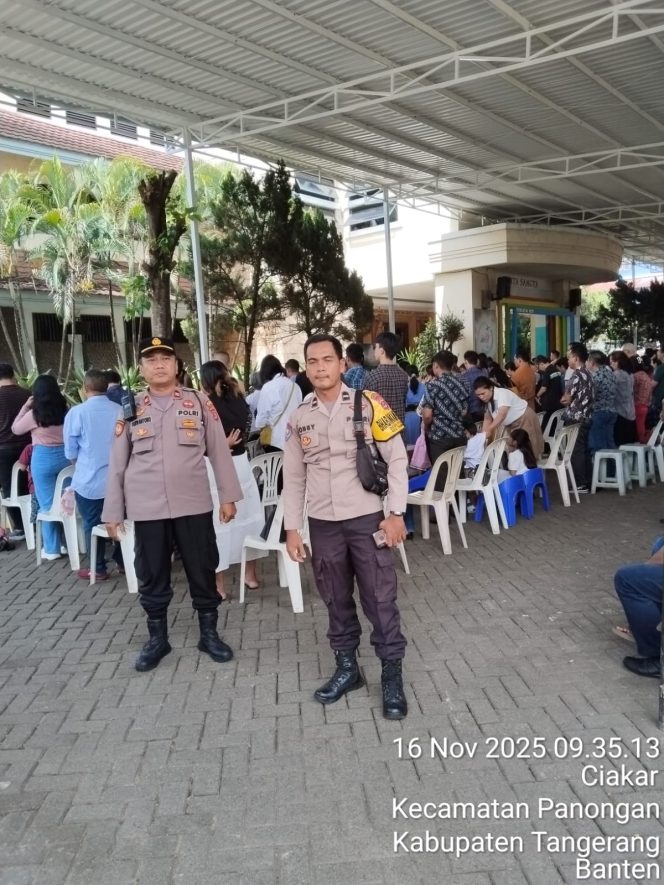 
					Polsek Panongan Gelar Program Minggu Kasih di Gereja GBCR Citra Raya
