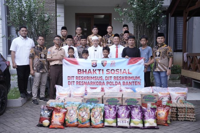 
					Peringati HUT ke-78 Reserse Polri, Jajaran Reserse Polda Banten Gelar Bhakti Sosial dan Doa Bersama