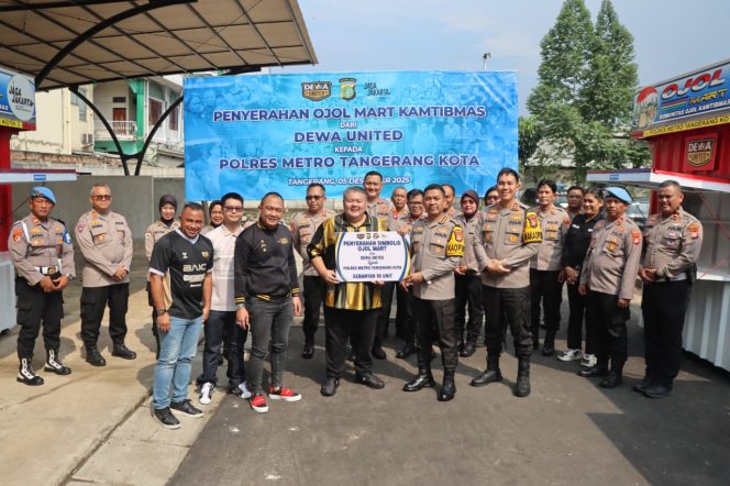 
					Polres Metro Tangerang Kota Terima 10 Ojol Mart dari Dewa United, Perkuat Sinergi dengan Pengemudi Ojol