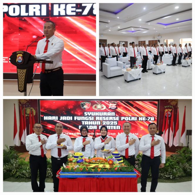 
					Polda Banten Gelar Syukuran Hari Jadi Fungsi Reserse Polri ke-78 Tahun 2025