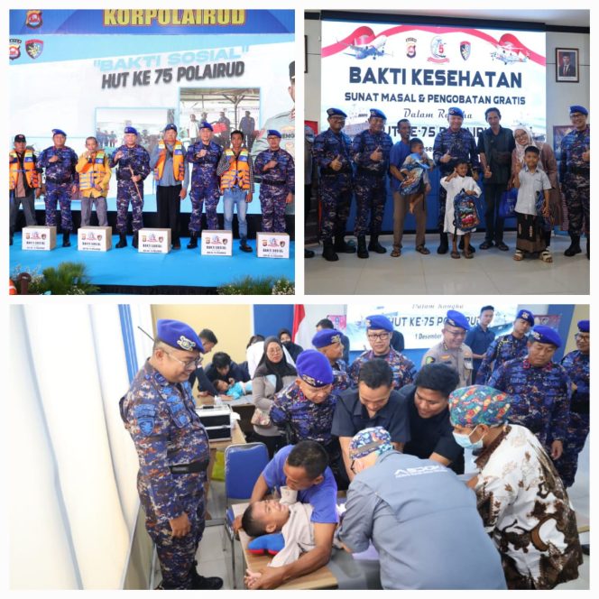 
					Syukuran HUT ke-75 Ditpolairud Polda Banten Salurkan Bantuan Pendidikan dan Sosial