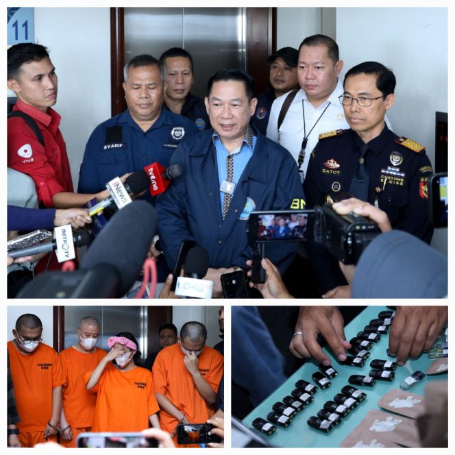
					KOLABORASI BNN, BEA DAN CUKAI, SERTA IMIGRASI BONGKAR JARINGAN NARKOTIKA BERKEDOK VAPE DAN MINUMAN ENERGI, SELAMATKAN RIBUAN GENERASI MUDA