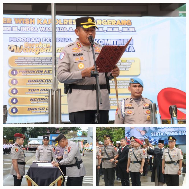 
					Polresta Tangerang Gelar Sertijab Kabag, Kasat, dan Kapolsek, Ini Daftarnya