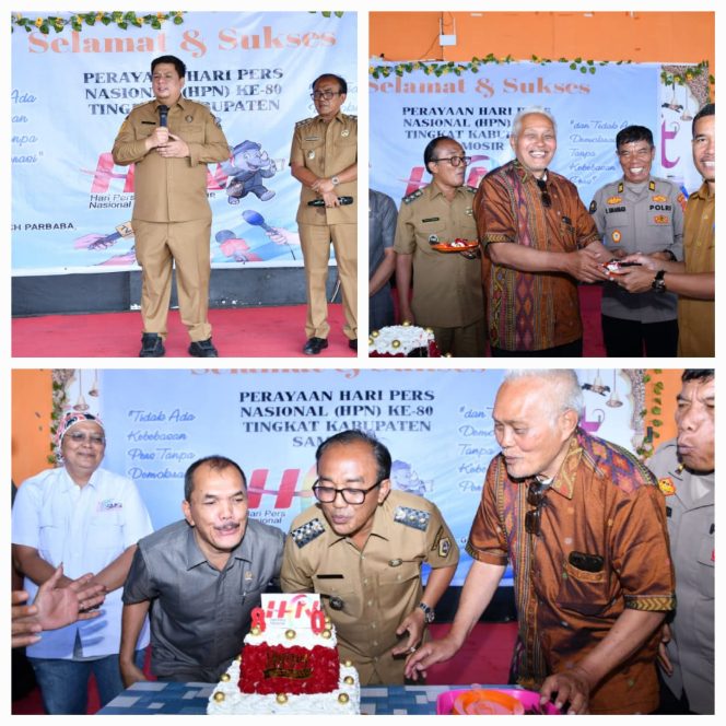 
					Perayaan Hari Pers Nasional di Samosir, Bupati dan Wabup Samosir Rajut Kebersamaan.