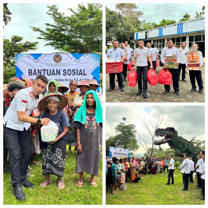 
					Bentuk Kepedulian Sosial, Lapas Jember Salurkan Bantuan kepada Masyarakat Setempat