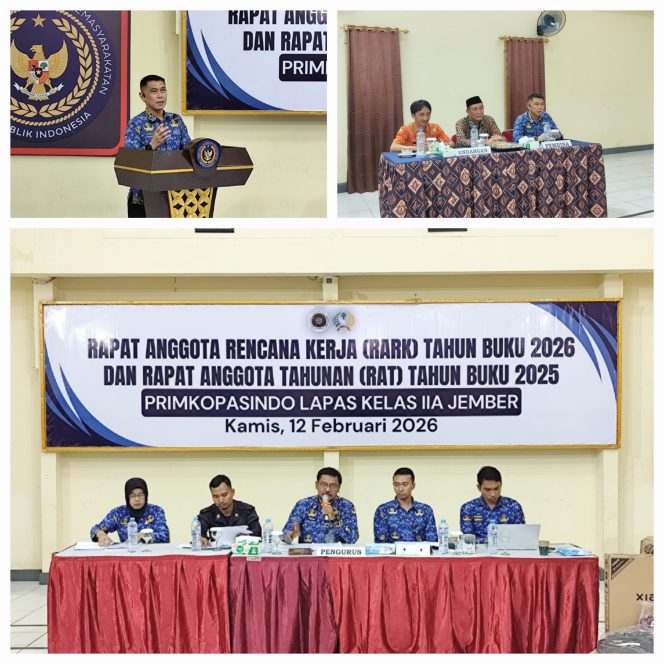 
					Lapas Jember Tingkatkan Akuntabilitas dan Kesejahteraan Anggota Melalui RAT Tahun Buku 2025