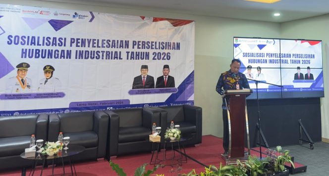 
					Disnaker Kabupaten Tangerang Berharap Sosialisasi PHI Menjadi Solusi.