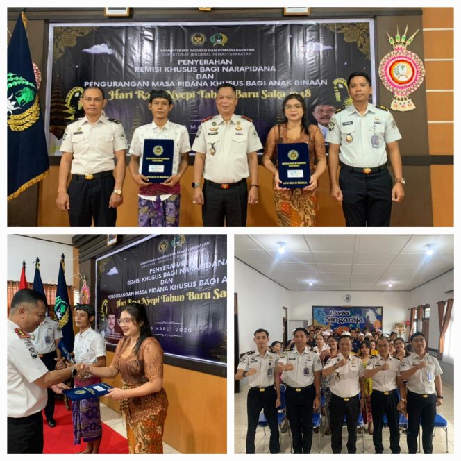 
					Ratusan Warga Binaan Lapas Singaraja, Terima Remisi Khusus Nyepi Tahun 2026
