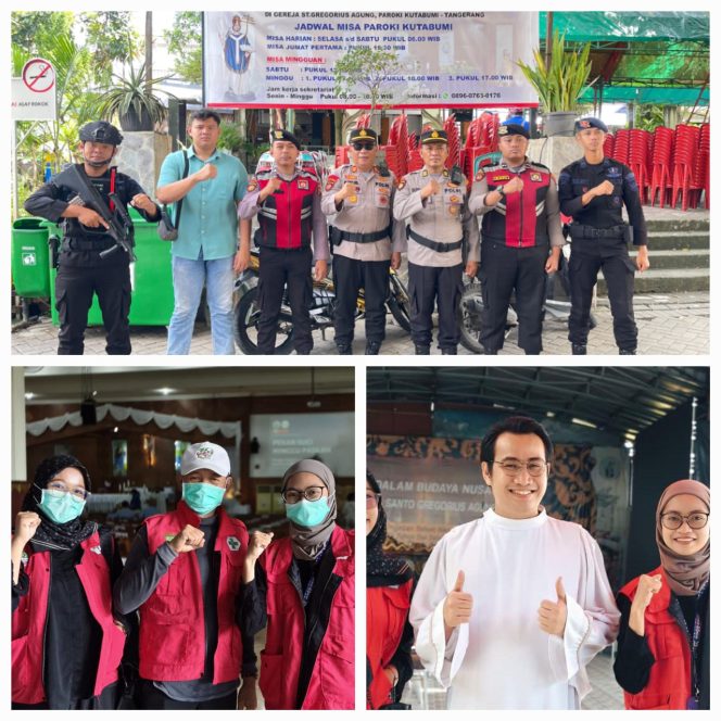 
					Polsek Pasar Kemis Polresta Tangerang Bersama Tim Gegana SatBrimob Polda Banten Laksanankan Pengamanan Misa Paskah.