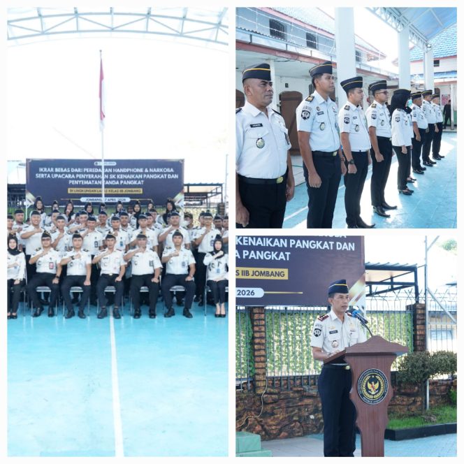 
					Pertegas Komitmen, Lapas Jombang Gelar Ikrar Bersama Bebas dari Peredaran Handphone dan Narkoba