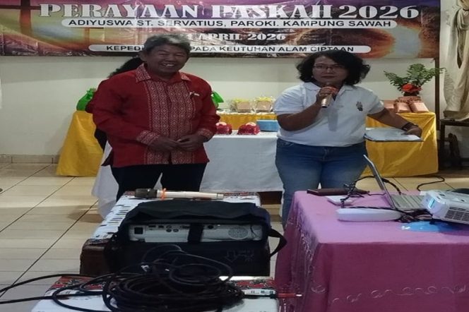 
					Perayaan Paskah komuntas Lansia gereja Kampung sawah Paroki Servatius, Jumat ,24 April ’26 di ruang Bernadus Gereja Serva