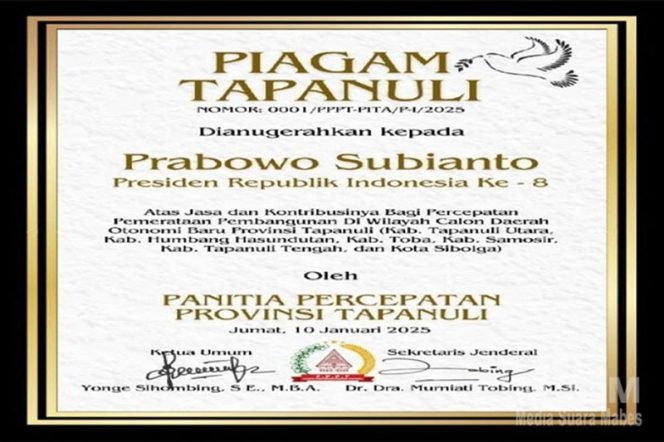 
					“PIAGAM TAPANULI 2026” (TAPANULI CHARTER 2026)