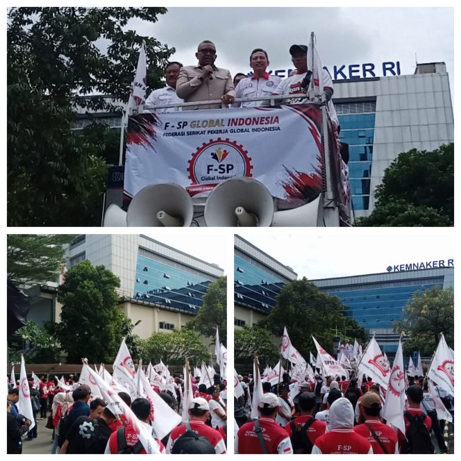 
					FSPGI Gelar Aksi di Kemenaker, Tolak Union Busting dan Tuntut Perlindungan Hak Pekerja PT Indonesia Epson Industry”