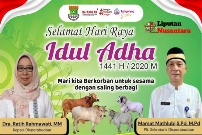
					Disporabudpar  Mengucapkan Selamat Hari Raya