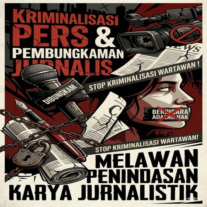 
					Kriminalisasi Pers vs Mekanisme Hukum: Ketika Laporan Polisi Justru Membungkam Karya  Jurnalistik.