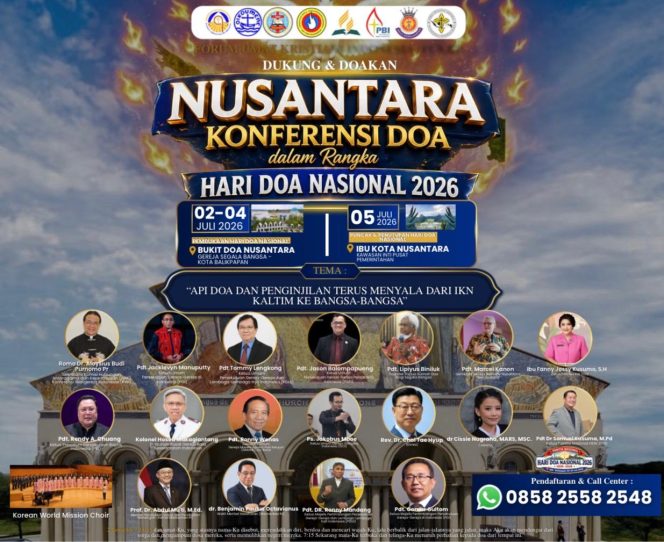 
					Nusantara Konferensi Doa Dalam Rangka Hari Doa Nasional 2026 Indonesia Perlu Unity dan Doa di Gelar tgl Balik Papan dan IKN  Kalimantan Timur