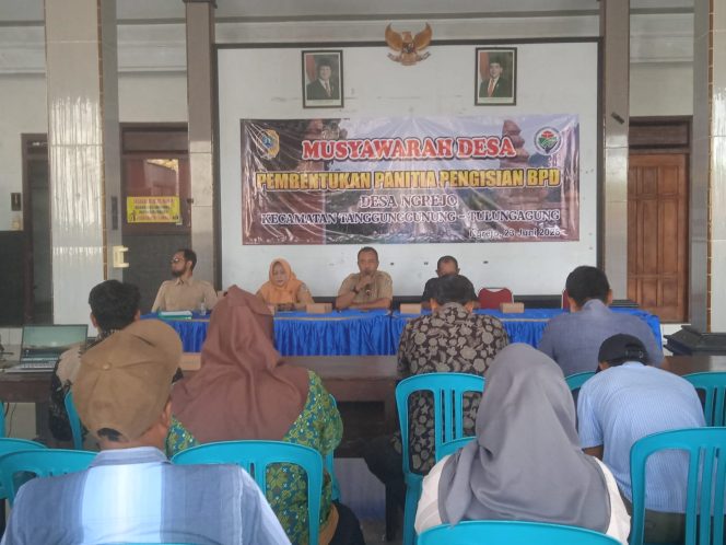 
					Pemerintah Desa Ngrejo Gelar Musdes Sosialisasi & Pembentukan Panitia Pengisian BPD Tahun 2026