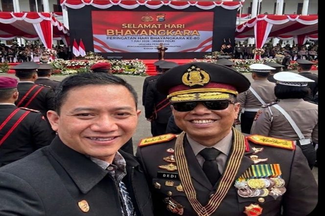 
					 80 Tahun Mengabdi, Polri untuk Masyarakat”.Merupakan tema HUT Bayangkara ke 80 “) 1 JULI 2026 Di gelar di Cikeas Bogor