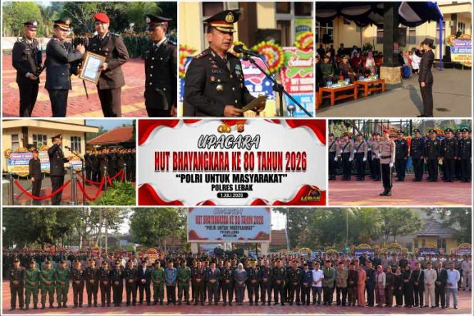 
					Kapolres Lebak Pimpin Upacara Hari Bhayangkara ke-80, Tegaskan Komitmen “Polri untuk Masyarakat